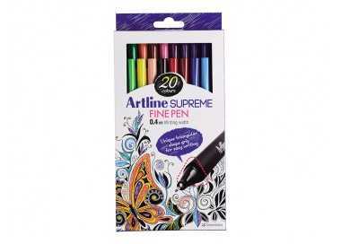 Rotulador artline supreme epfs200 fine liner punta de fibra 0,4 mm bolsa 20 unidades colores surtidos Rotulador artline supreme epfs200 fine liner punta de fibra 0,4 mm bolsa 20 unidades colores surtidos