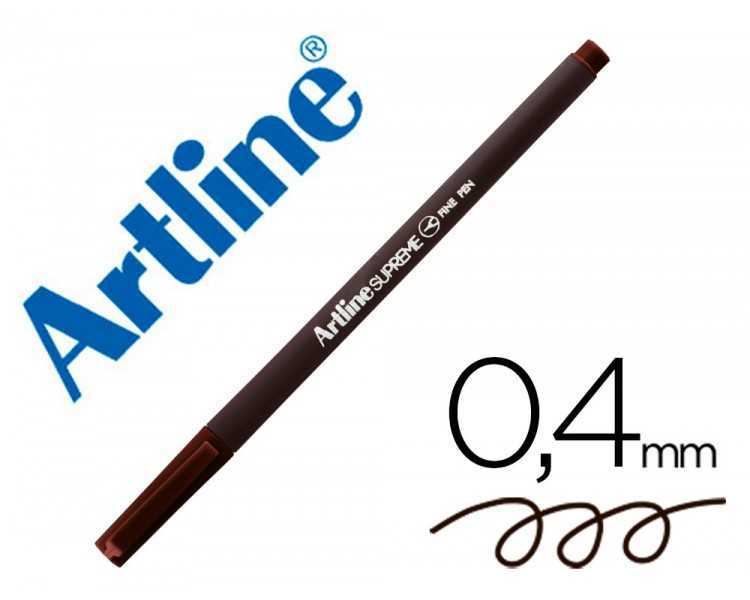 Rotulador artline supreme epfs200 fine liner punta de fibra marron oscuro 0,4 mm