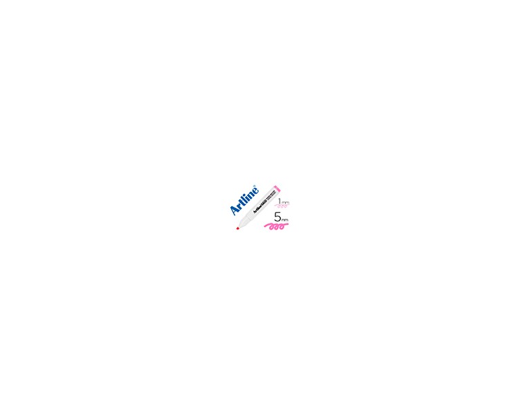 Rotulador artline fluorescente ek-660 rosa pastel punta biselada
