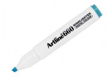 Rotulador artline fluorescente ek-660 azul pastel punta biselada Rotulador artline fluorescente ek-660 azul pastel punta biselada