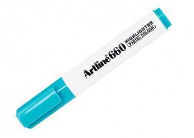 Rotulador artline fluorescente ek-660 azul pastel punta biselada Rotulador artline fluorescente ek-660 azul pastel punta biselada