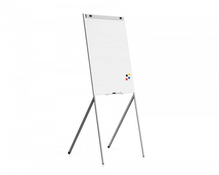 Pizarra blanca rocada para conferencias lacada magnetica metalica con brazo extensible lateral para 2 hojas 68x104 cm