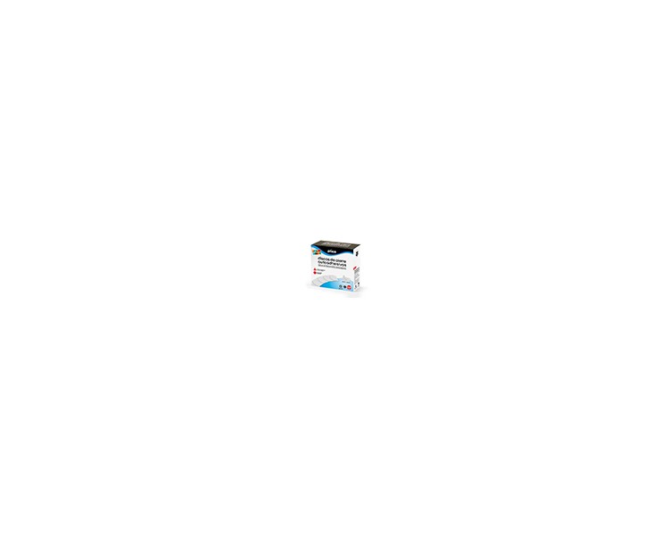 Disco de cierre plico velcro autoadhesivo 20 mm diametro color blanco caja de 200 unidades