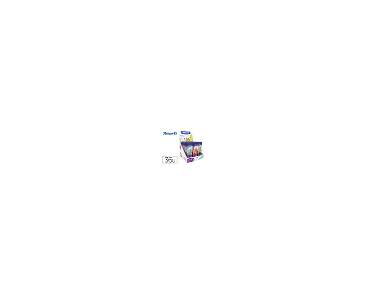 Expositor pelikan sobremesa erase 2.0 contenido 60 rollers colores surtidos y 36 recambios colores surtidos