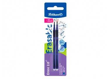 Recambio roller pelikan erase 2.0 color azul blister de 2 unidades Recambio roller pelikan erase 2.0 color azul blister de 2 unidades