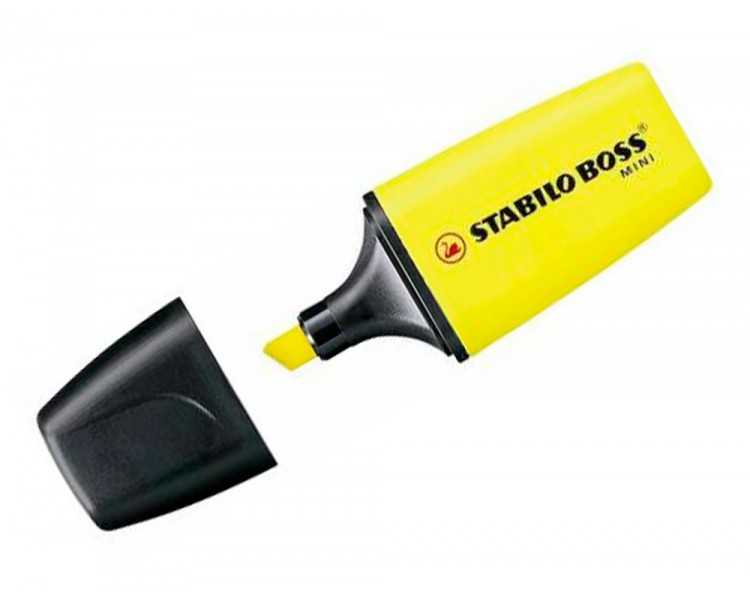 Rotulador stabilo boss mini estuche de 5 unidades amarillo /azul/naranja/rosa/verde