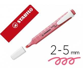 Rotulador stabilo fluorescente fino swing cool pastel rosa cerezo enflor