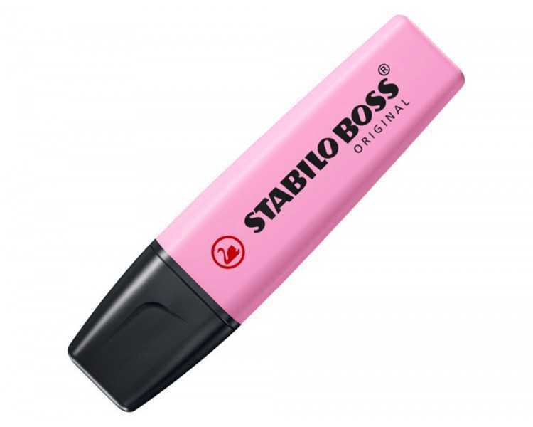 Rotulador stabilo boss fluorescente 70 pastel expositor de 45 unidades colores surtidos