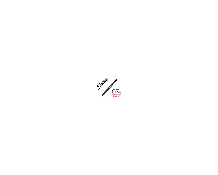 Boligrafo sharpie retractil tinta gel punta 0,7 mm color rojo