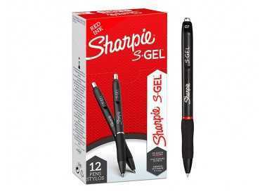 Boligrafo sharpie retractil tinta gel punta 0,7 mm color rojo Boligrafo sharpie retractil tinta gel punta 0,7 mm color rojo