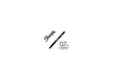Boligrafo sharpie retractil tinta gel punta 0,7 mm color azul