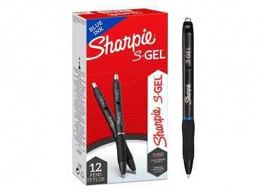 Boligrafo sharpie retractil tinta gel punta 0,7 mm color azul