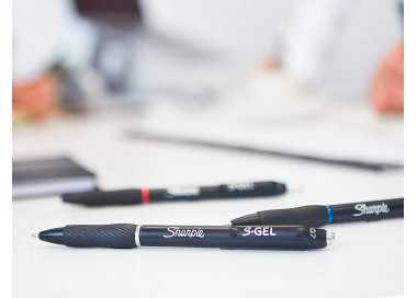 Boligrafo sharpie retractil tinta gel punta 0,7 mm color negro