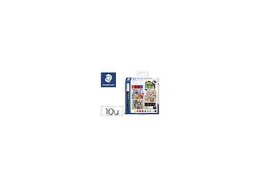 Rotulador staedtler tinta acrilica punta redonda 2,4 mm estuche de 10 unidades colores surtidos