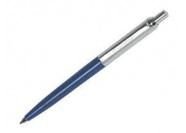 Boligrafo q-connect premium metalico retractil con clip color azul punta 1 mm