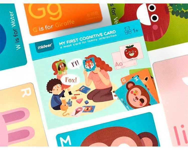 Juego didactico mideer mi primera tarjeta cognitiva en ingles