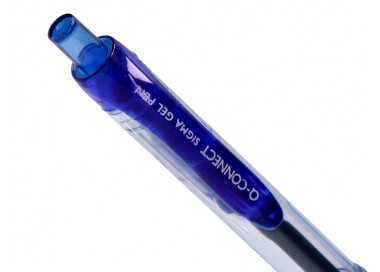 Boligrafo q-connect sigma retractil con sujecion de caucho tinta gel 0,5 mm color azul Boligrafo q-connect sigma retractil con sujecion de caucho tinta gel 0,5 mm color azul