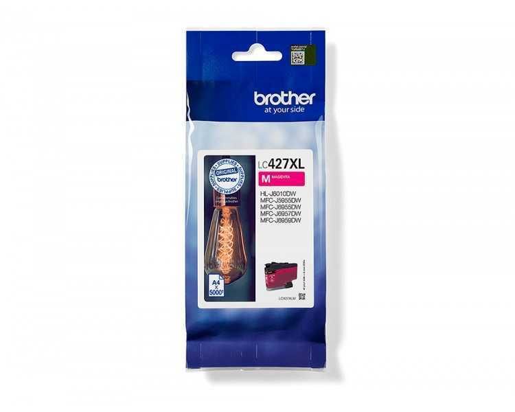 Ink-jet brother lc427xlm mfcj5955dw / 6955dw alta capacidad magenta 5000 paginas