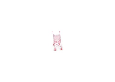 Silla pequeña de paseo para muñecas carlota color rosa 550x270x410 mm