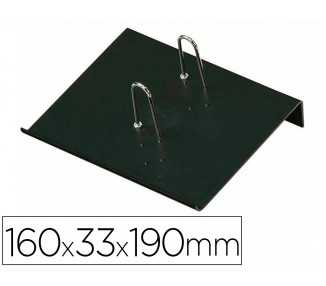 Portacalendario plastico faibo para bloc bufete 100% reciclable color negro 160x33x190 mm