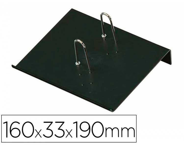 Portacalendario plastico faibo para bloc bufete 100% reciclable color negro 160x33x190 mm