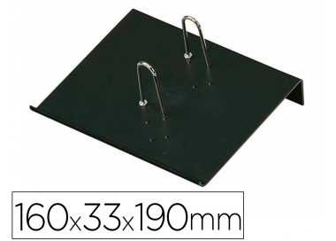 Portacalendario plastico faibo para bloc bufete 100% reciclable color negro 160x33x190 mm