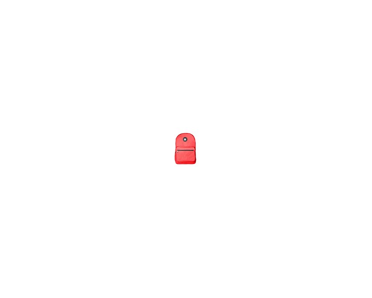 Cartera antartik mochila con asa y bolsillo frontal concremallera color rojo 320x140x430 mm