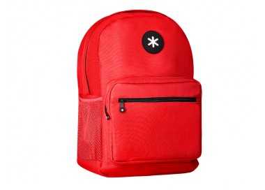 Cartera antartik mochila con asa y bolsillo frontal concremallera color rojo 320x140x430 mm