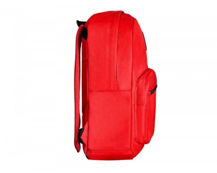 Cartera antartik mochila con asa y bolsillo frontal concremallera color rojo 320x140x430 mm