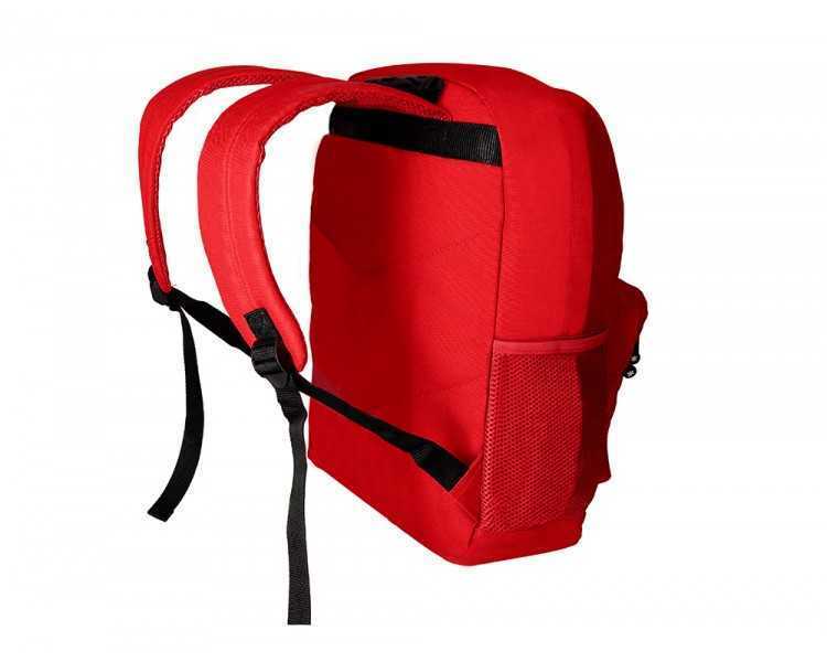 Cartera antartik mochila con asa y bolsillo frontal concremallera color rojo 320x140x430 mm