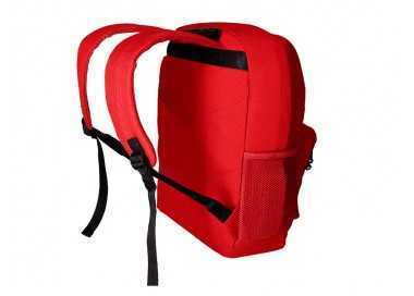 Cartera antartik mochila con asa y bolsillo frontal concremallera color rojo 320x140x430 mm
