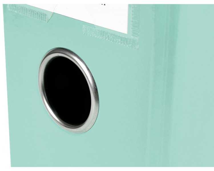 Archivador de palanca liderpapel a4 color system forrado sin rado lomo 80 mm menta compresor metalico