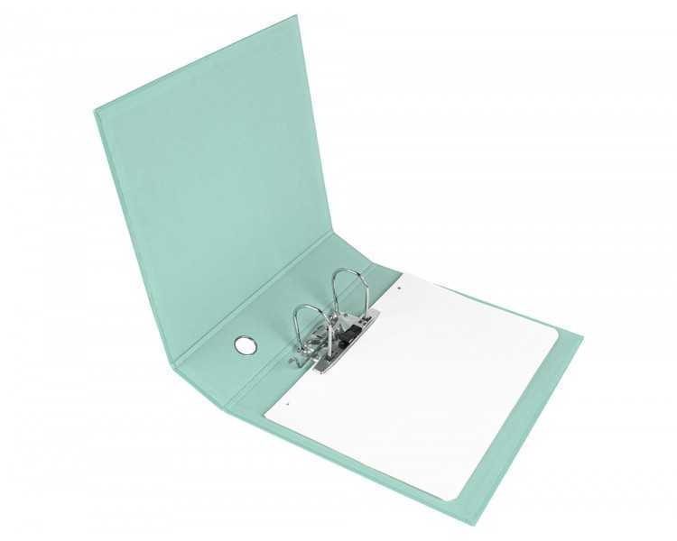 Archivador de palanca liderpapel a4 color system forrado sin rado lomo 80 mm menta compresor metalico