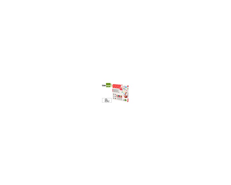 Rotulador liderpapel tiza liquida punta redonda trazo 6 mm caja de 8 unidades colores surtidos