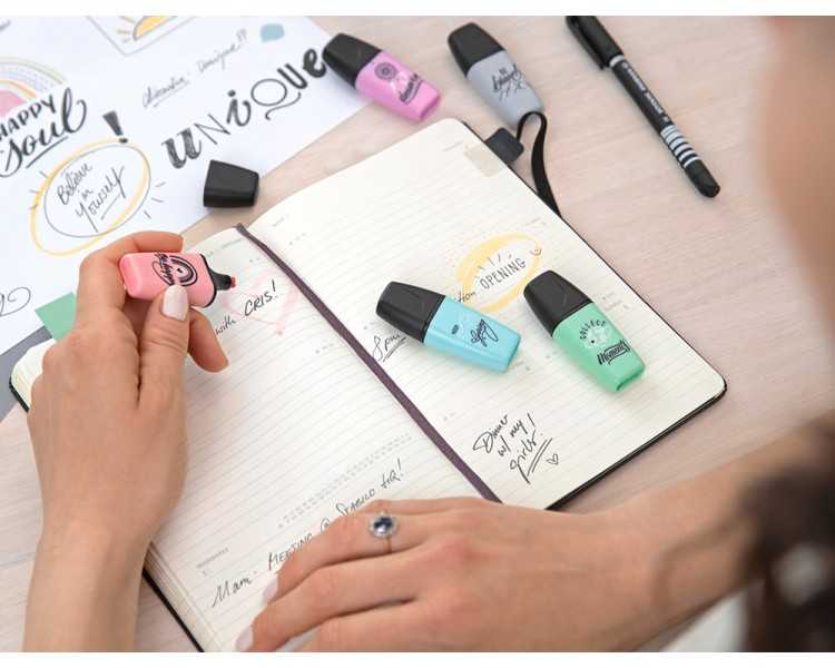 Rotulador stabilo boss mini pastel love estuche de 3 unidades pizca de menta/rubor rosa/toque de turquesa