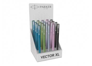 Pluma parker vector xl plumin f expositor de 20 unidades colores surtidos Pluma parker vector xl plumin f expositor de 20 unidades colores surtidos