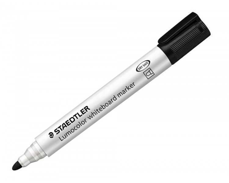Rotulador staedtler lumocolor 351 para pizarra blanca punta redonda 2 mm recargable color negro