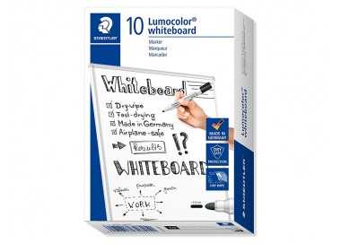 Rotulador staedtler lumocolor 351 para pizarra blanca punta redonda 2 mm recargable color negro