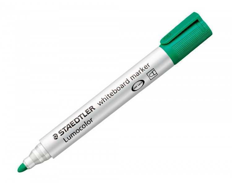 Rotulador staedtler lumocolor 351 para pizarra blanca punta redonda 2 mm recargable color verde claro
