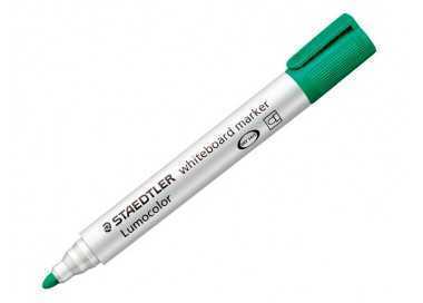 Rotulador staedtler lumocolor 351 para pizarra blanca punta redonda 2 mm recargable color verde claro