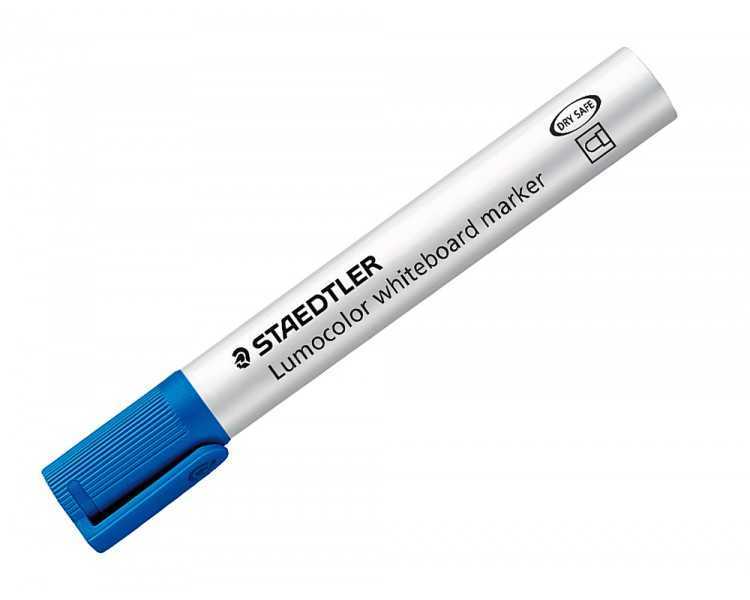 Rotulador staedtler lumocolor 351 para pizarra blanca punta redonda 2 mm recargable color azul
