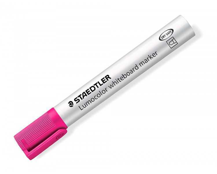 Rotulador staedtler lumocolor 351 para pizarra blanca punta redonda 2 mm recargable color rosa
