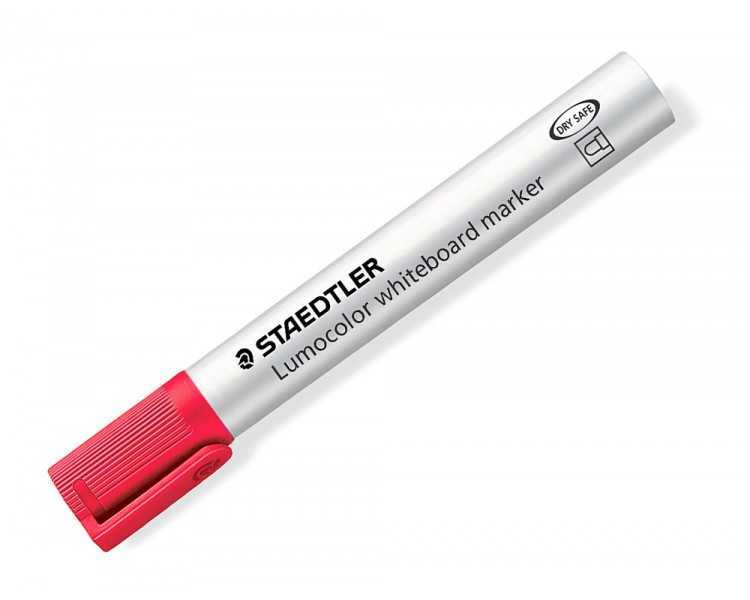 Rotulador staedtler lumocolor 351 para pizarra blanca punta redonda 2 mm recargable color rojo