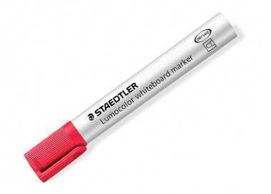 Rotulador staedtler lumocolor 351 para pizarra blanca punta redonda 2 mm recargable color rojo