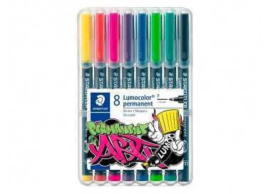Rotulador staedtler lumocolor retroproyeccion punta de fibra 318 estuche de 8 unidades colores surtidos Rotulador staedtler lumocolor retroproyeccion punta de fibra 318 estuche de 8 unidades colores surtidos
