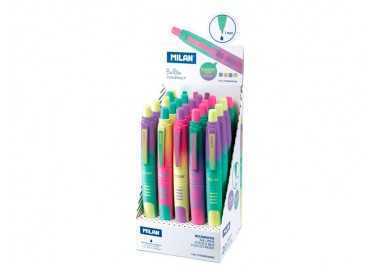 Boligrafo milan compact sunset retractil tinta azul punta 1 mm colores surtidos Boligrafo milan compact sunset retractil tinta azul punta 1 mm colores surtidos