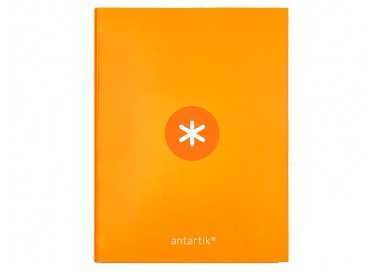 Carpeta antartik a4 forrada 4 anillas 25 mm redondas color mostaza