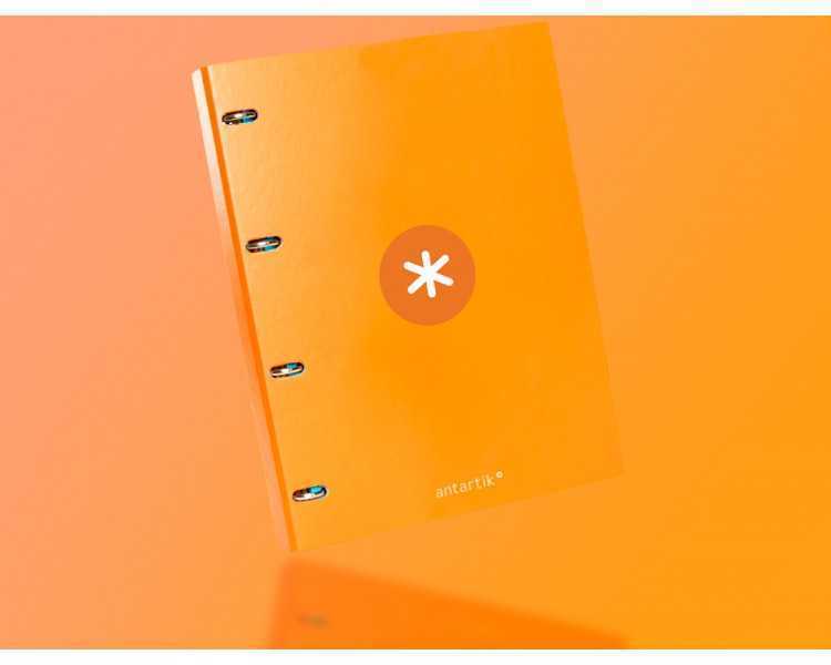 Carpeta antartik a4 forrada 4 anillas 25 mm redondas color mostaza