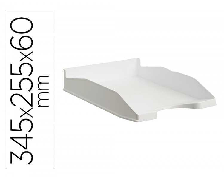 Bandeja sobremesa archivo 2000 ecogreen plastico 100% reciclado apilable formatos din a4 y folio color blanco