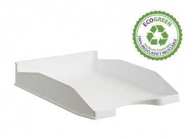 Bandeja sobremesa archivo 2000 ecogreen plastico 100% reciclado apilable formatos din a4 y folio color blanco Bandeja sobremesa archivo 2000 ecogreen plastico 100% reciclado apilable formatos din a4 y folio color blanco